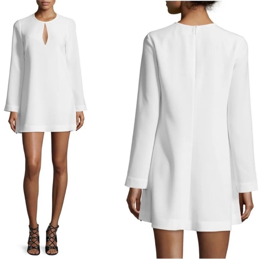 Elizabeth and james brianna ivory long sleeve dress mini size 8 New with tags